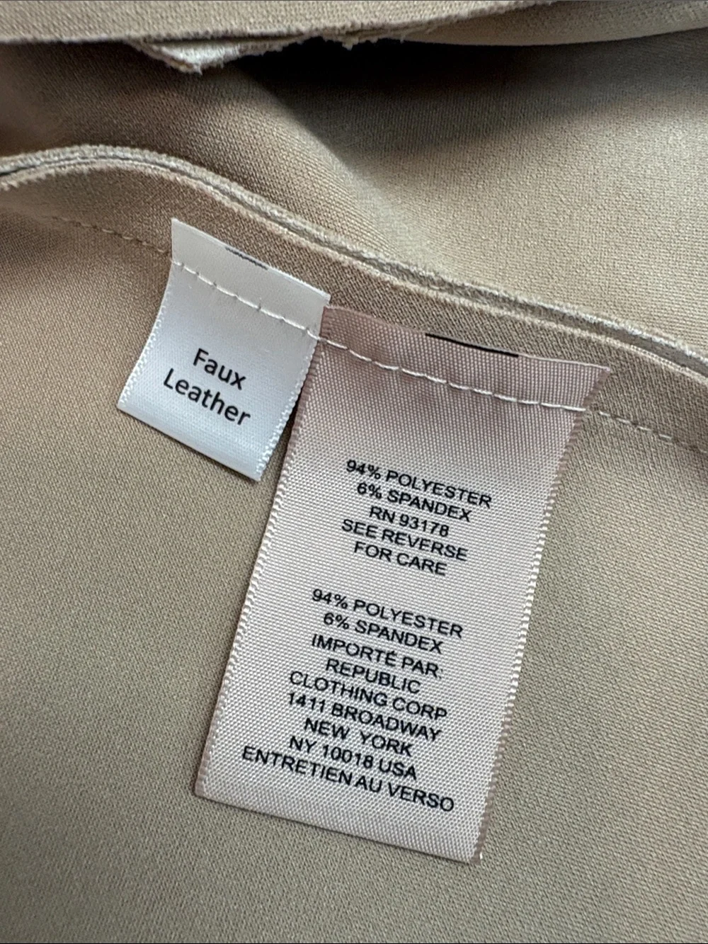Philosophy Republic Clothing Faux Suede Moto Jacket Beige Cropped Open Front S
